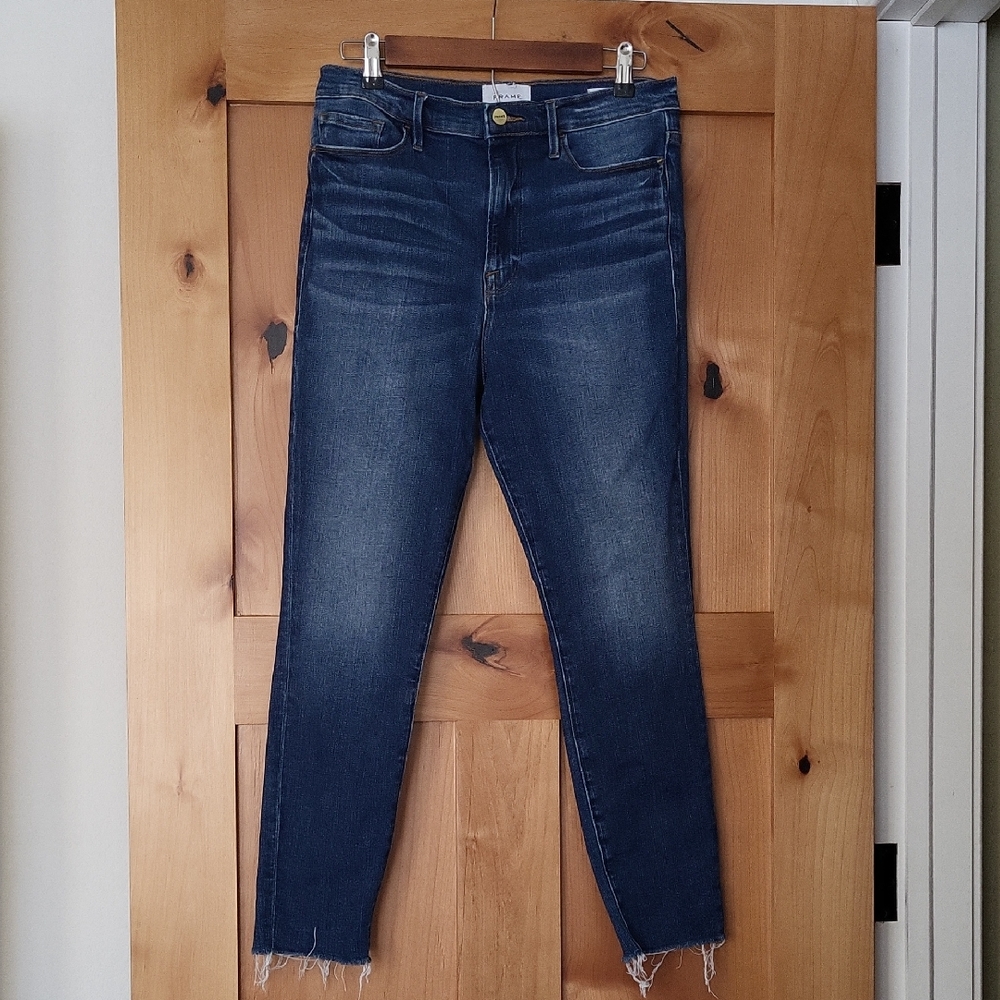 Frame Dark Blue Denim Jeans